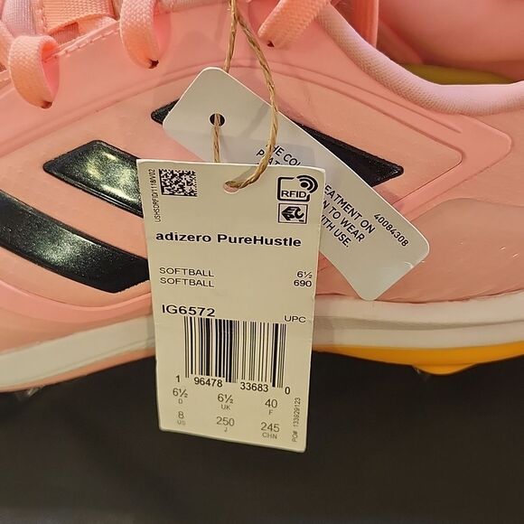 BRAND NEW ADIDAS WOMEN'S ADIEERO PURE HUSTLE 3 TPU MOLDED SOFTBALL CLEATS - Picture 13 of 15